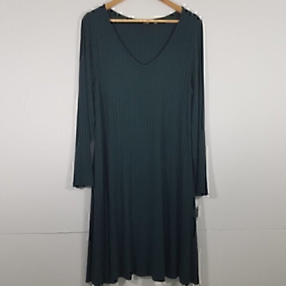 NWT Apt. 9 Long Sleeve V-Neck Dress Size 0X